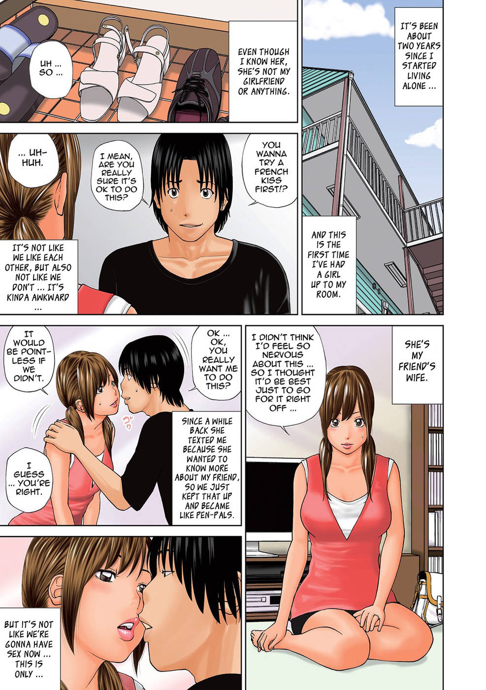 Hentai Manga Comic-33 Year Old Unsatisfied Wife-Chapter 1-Kiss Training-2